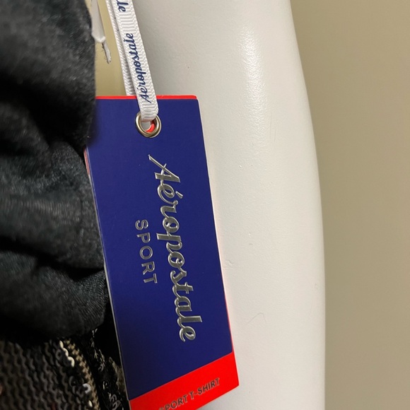 NWT - Aeropostale sport T-shirt charcoal gray - Size L - Picture 2 of 4